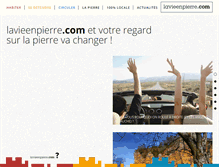 Tablet Screenshot of lavieenpierre.com